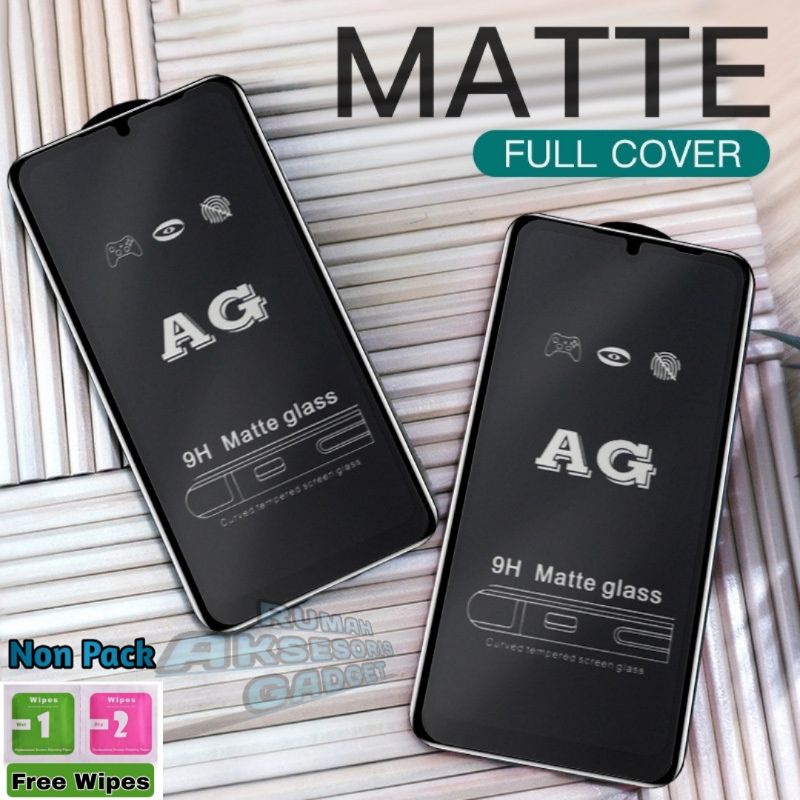 TEMPERED GLASS TG full AG matte Anti glare Xiaomi Redmi 9 9A 9C 9T Redmi 8 8A pro note 5 pro note 8 note 9 pro note 10 pro Poco M3 note 7 poco F3 X3 7 7A 6A 5A 5+ note 5a 4X 5 6 10 4A 10A S2 note 11 4G 5G F4 2022 10C C40 A1 M4 Pro M5 12C 12