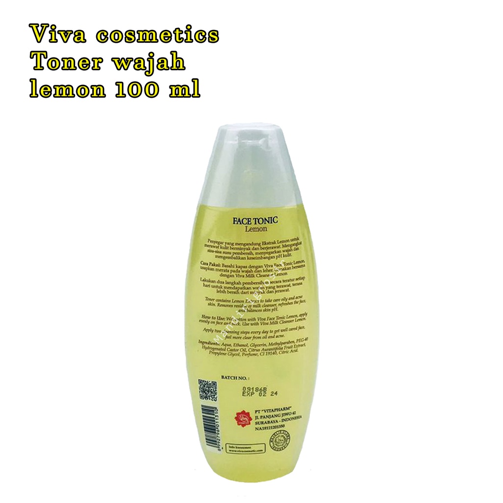 Viva cosmetics * Toner wajah * lemon* 100 ml