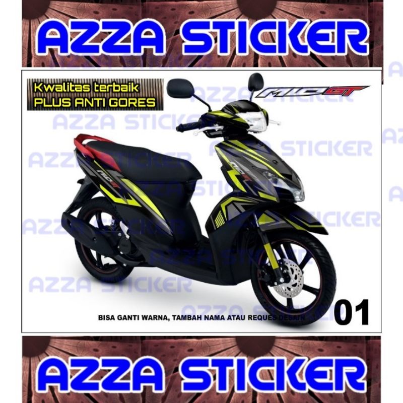 Sticker Decal Motor Mio GT Full Body Stiker Mio GT  Dekal Mio GT Full Body Model 01