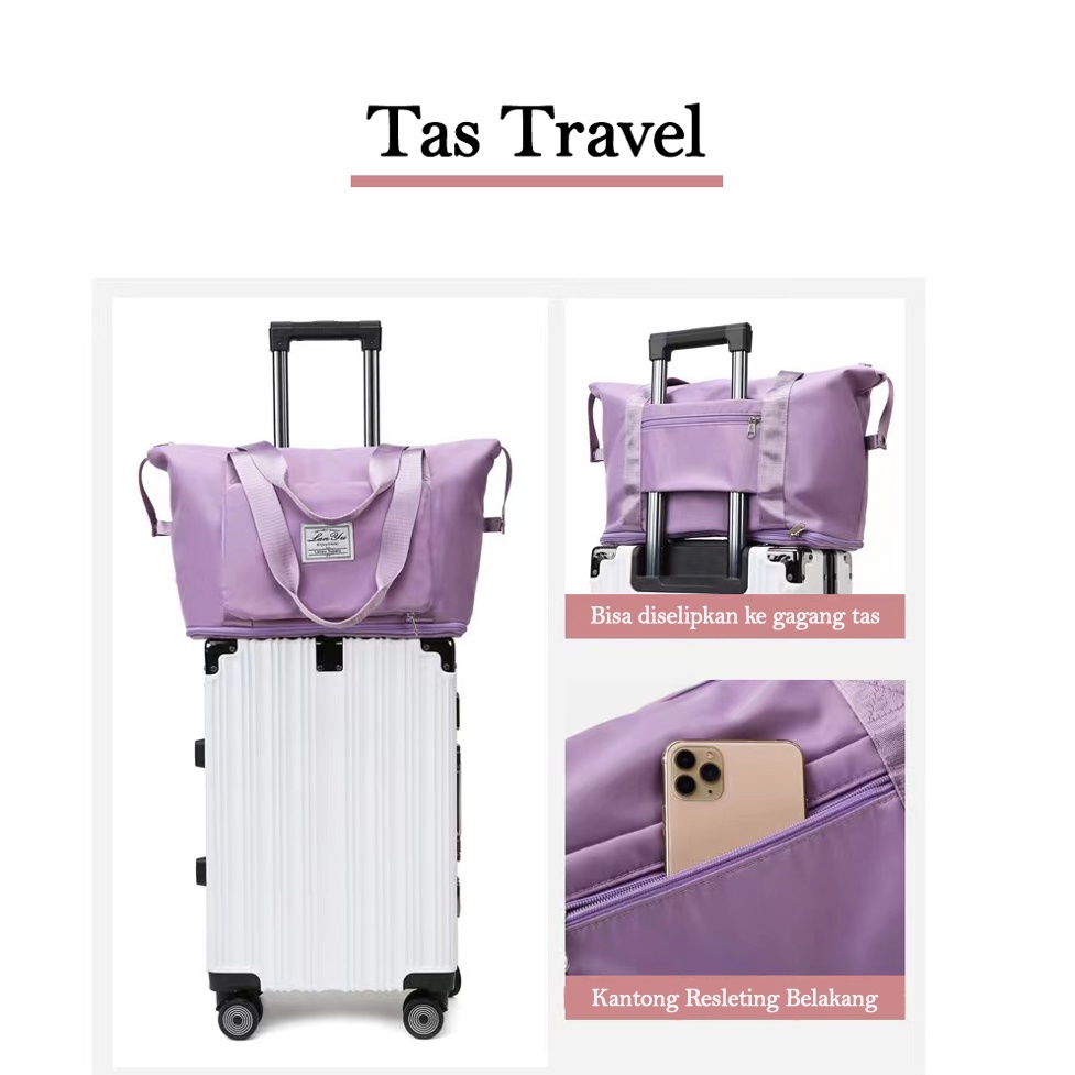 Tas Travel Lipat / Tas Serbaguna / Tas Traveling / Tas Atas Koper / Tas Belanja / Tas Gym / Tas Fitnes