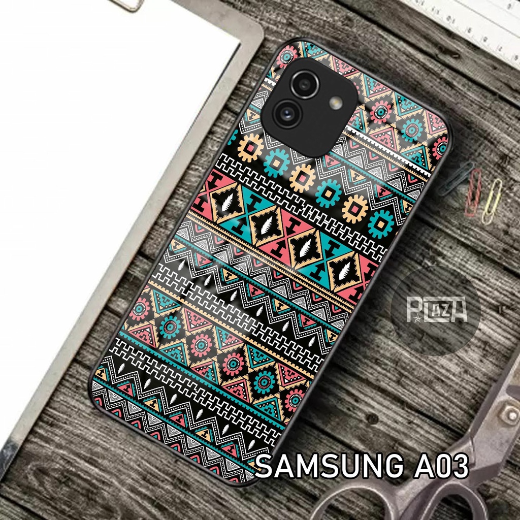 Softcase Glass Kaca [K55] SAMSUNG A03 Terbaru Casing Handphone-Pelindung Handphone