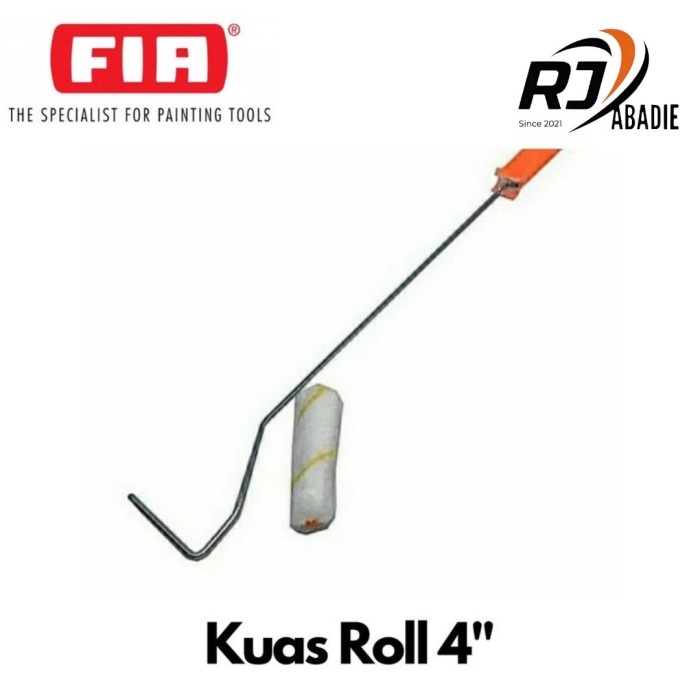 FIA Kuas Roll Kapal Kecil Rol Cat Panjang Bulu Domba Paint Roller 4&quot;