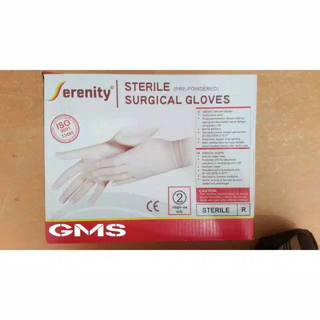 Sarung Tangan Steril Per Box Isi 50 Pasang / Sterile Surgical Gloves