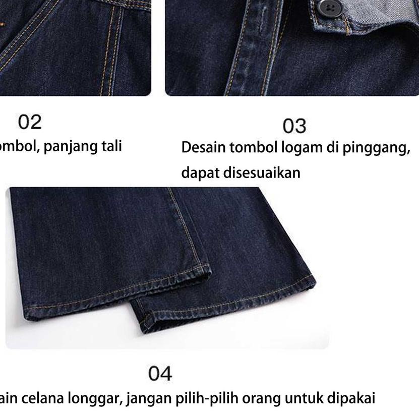 Product Terlaris|SQ17|Overall Jeans Wanita Baju Kodok Wanita Jumpsuit Jeans Wanita