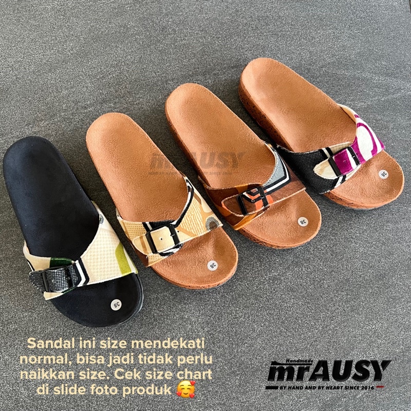 Sandal Wanita Casual Birken Slop mrAUSY Sofa Strap 1