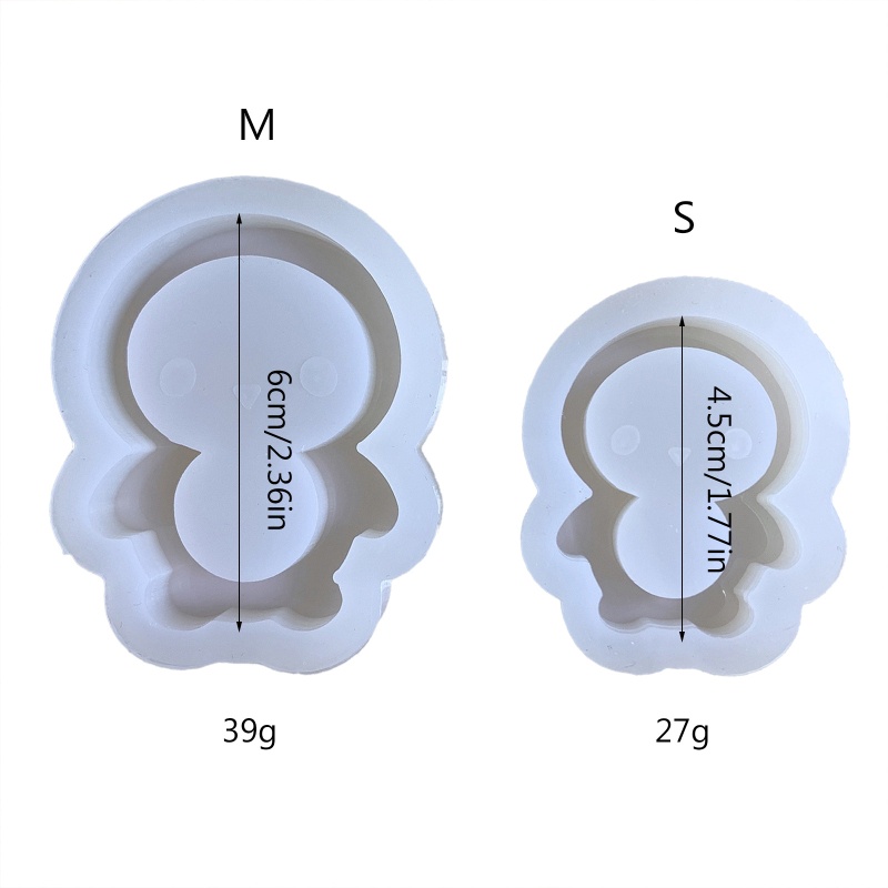 Siy Cetakan Resin Bentuk Geometri Penguin Bahan Silikon Untuk Kerajinan Tangan DIY