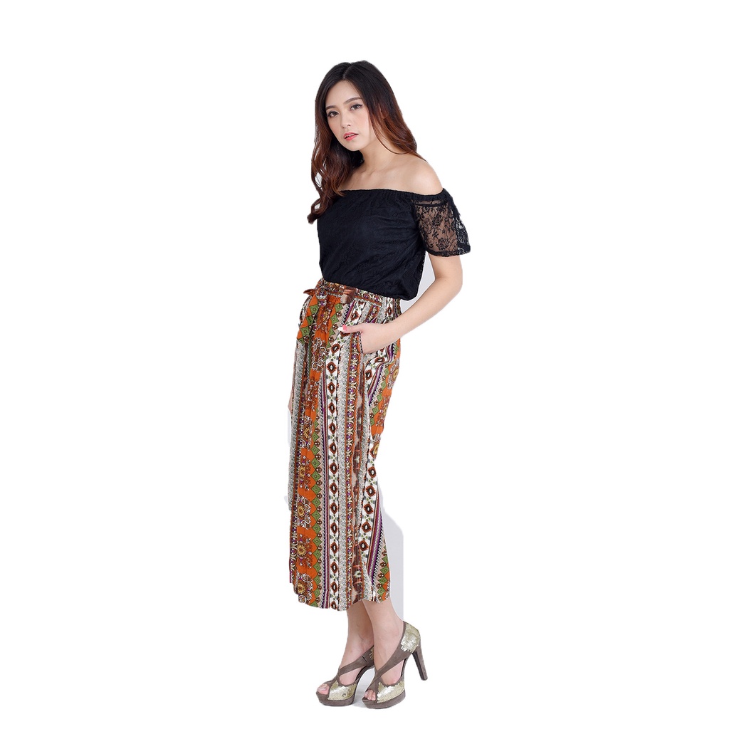 XSHOP Rok Celana Wanita Corak Batik Simpel Elegan - Tannia