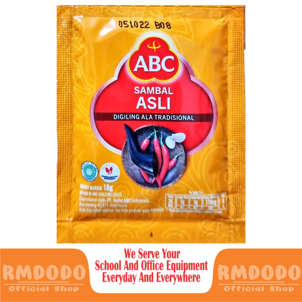 Jual Rmdodo Sambal Asli Abc Sachet Digiling Ala Tradisional Shopee