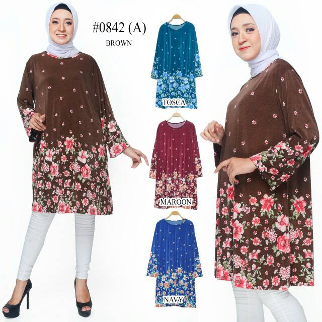 Gamis korea jumbo/tunik korea/dress korea #0842 (A)