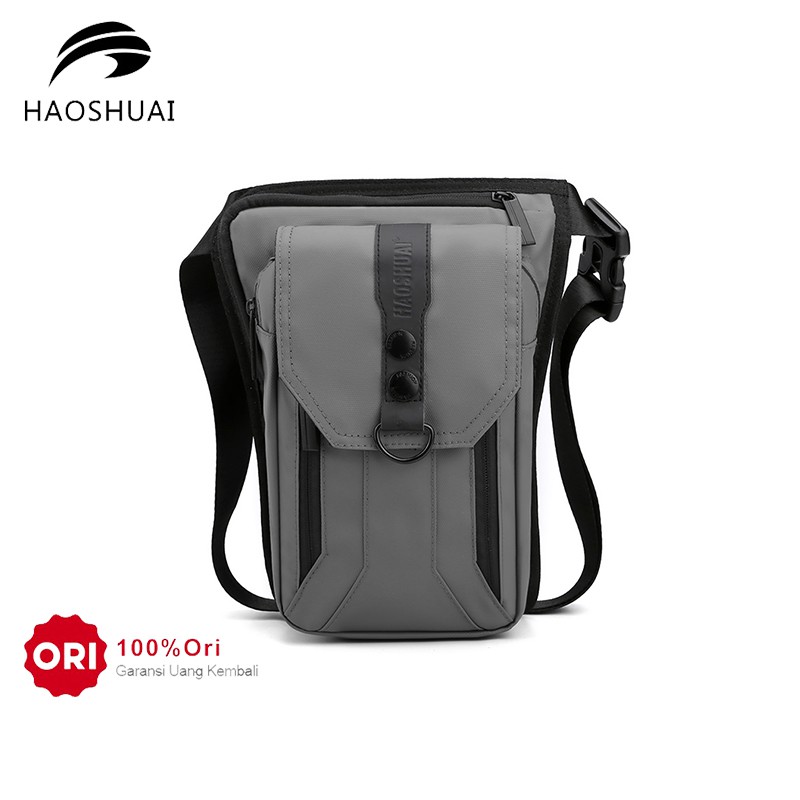 HAOSHUAI 390 Tas Selempang Pria Tas Pinggang Waistbag Bahan Premium Waterproof WATCHKITE WKOS