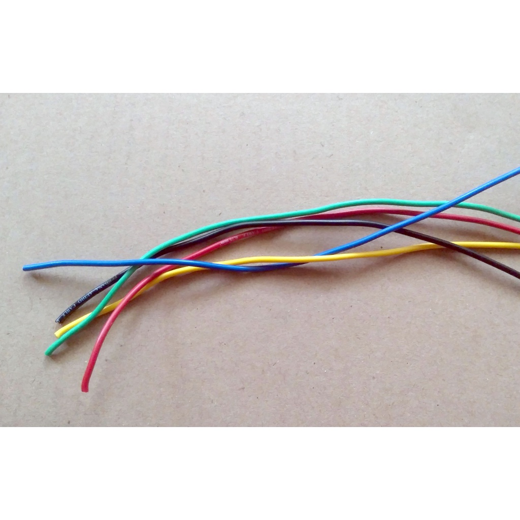 Kabel Serabut 0.75 0,75 mm Eceran Meteran Warna