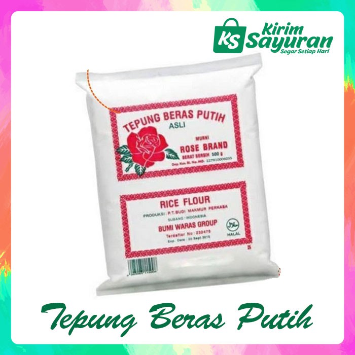 

TEPUNG BERASPUTIH ROSE BRAND (500 GR)