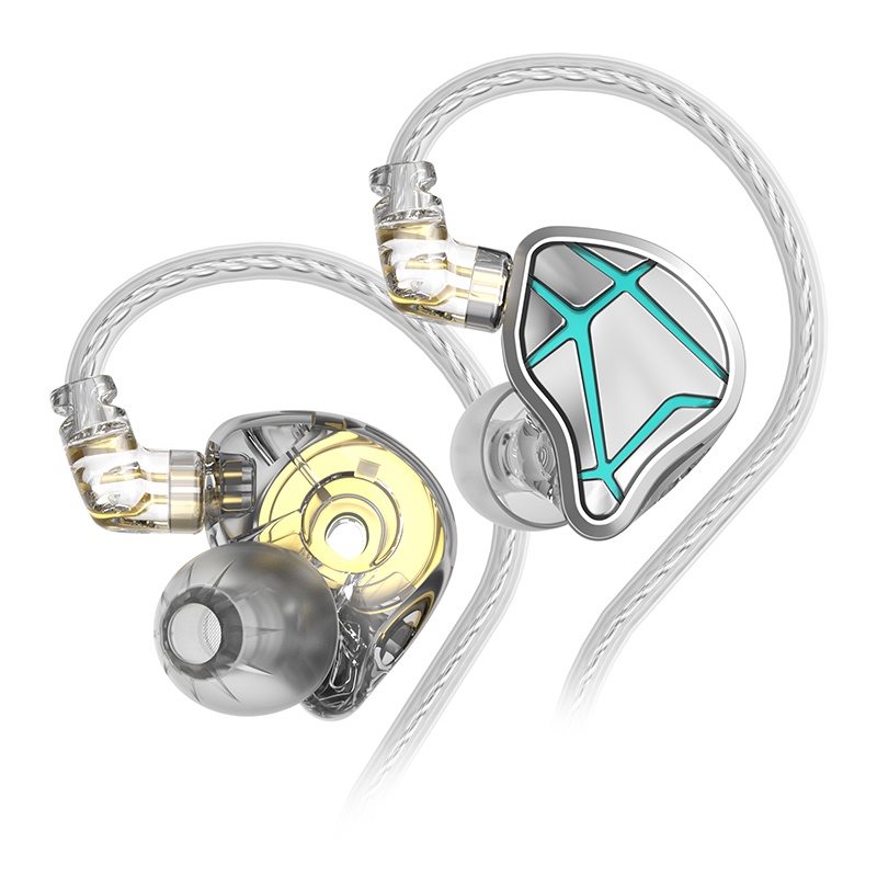 Kz ESX Earphone In Ear HIFI Dinamis 12MM Dengan Fitur Noise Canceling Untuk Olahraga