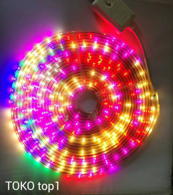 lampu selang rgb 2835 9m/10m/3528 warna warni /lampu strip /tumblr selang  /lp strip 2835 10m