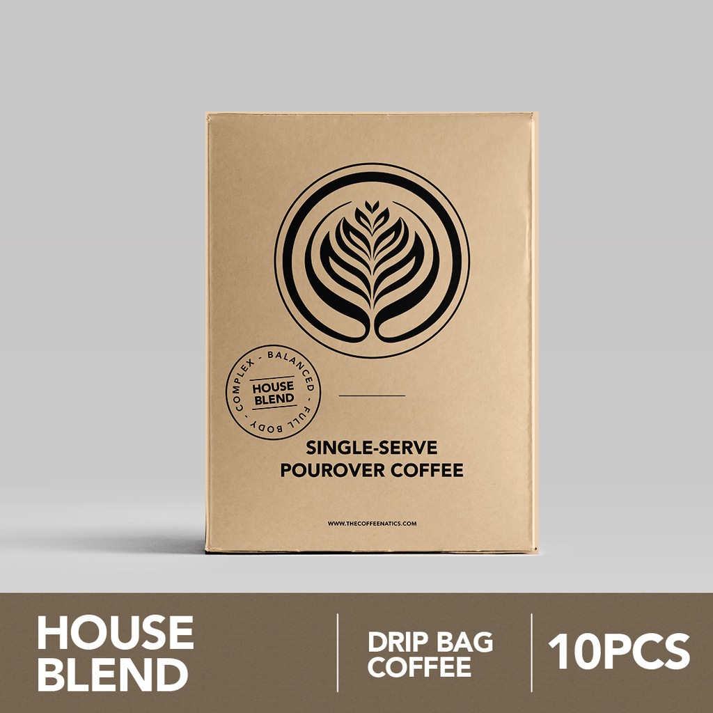 

House Blend SSP Box - Kopi Drip Arabika Sachet Praktis | Coffeenatics