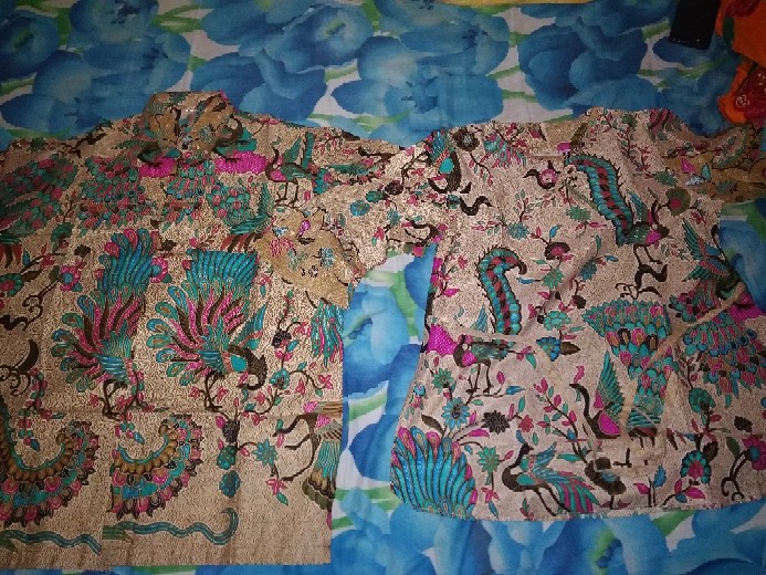 Baju Batik Couple Monalisa Batik Modern Kapel Keluarga Pakaian Kemeja Batik Capel Pasang Wanita Pria