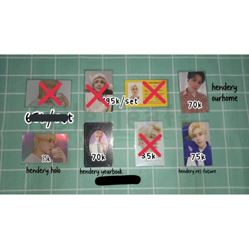 PHOTOCARD HENDERY OFFICIAL