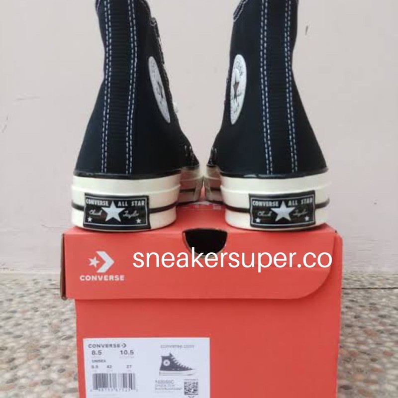 (PREMIUM) Sepatu Converse 70s High Egret Black White - c70sh-5
