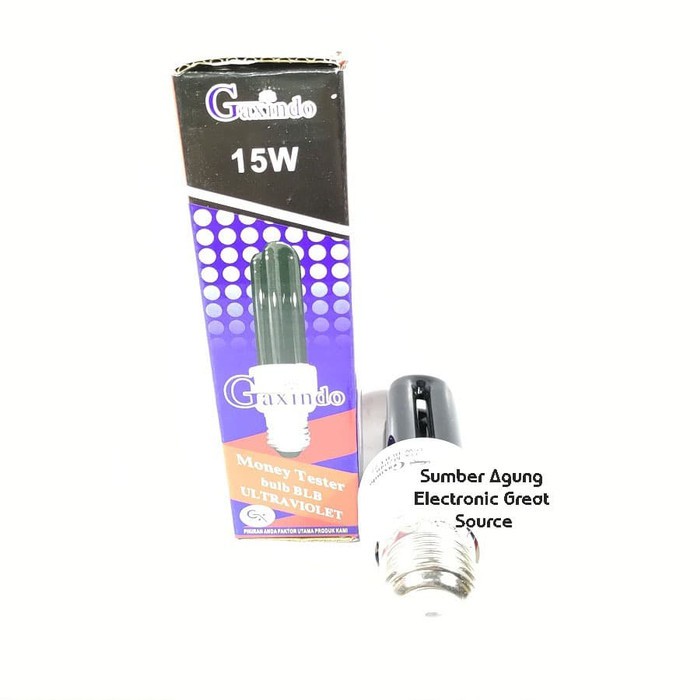 Lampu Ultraviolet Ungu 15W Gaxindo 15 Watt Money Tester Bulb BLB GX