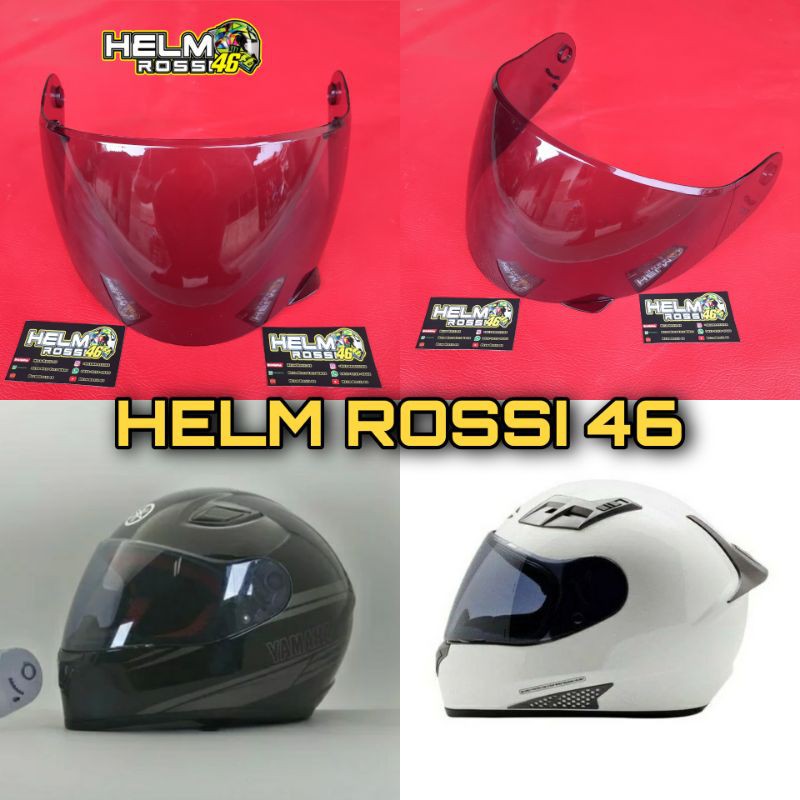 KACA Visor Helm YAMAHA NVL CARGLOSS VIXION - MX KING - R15 - DARKSMOKE Dark Hitam dan Clear Bening