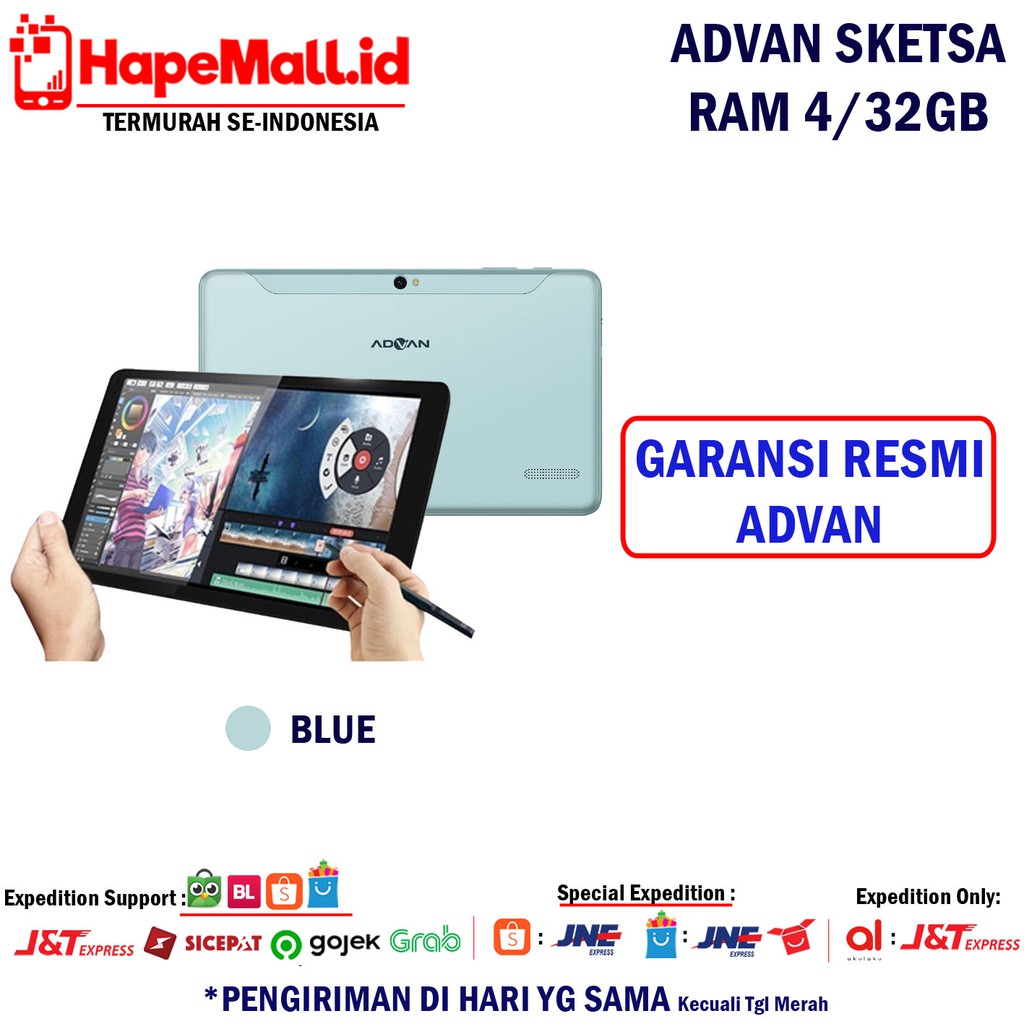 ADVAN TAB SKETSA RAM 4/32GB GARANSI RESMI ADVAN INDONESIA TERMURAH