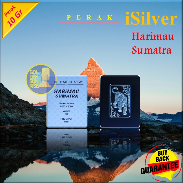 Perak iSilver Fine Silver 10 Gram - Harimau Sumatra