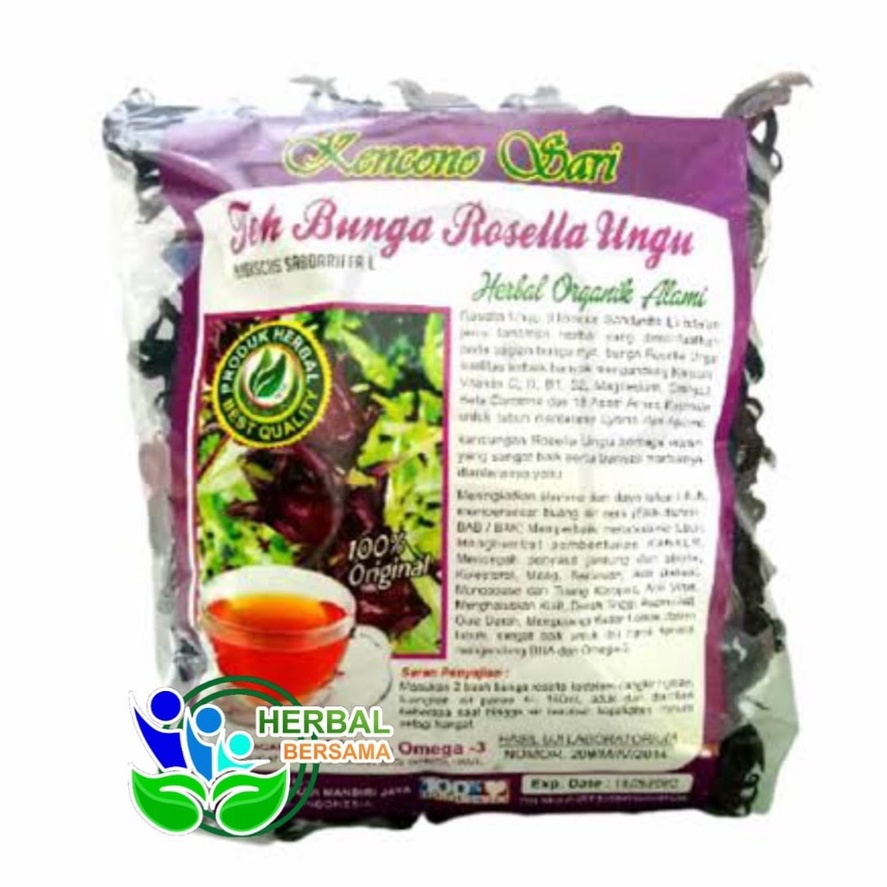 

Teh Bunga Rosella Ungu Kencono Sari 100 gr ORIGINAL | Teh Rosela