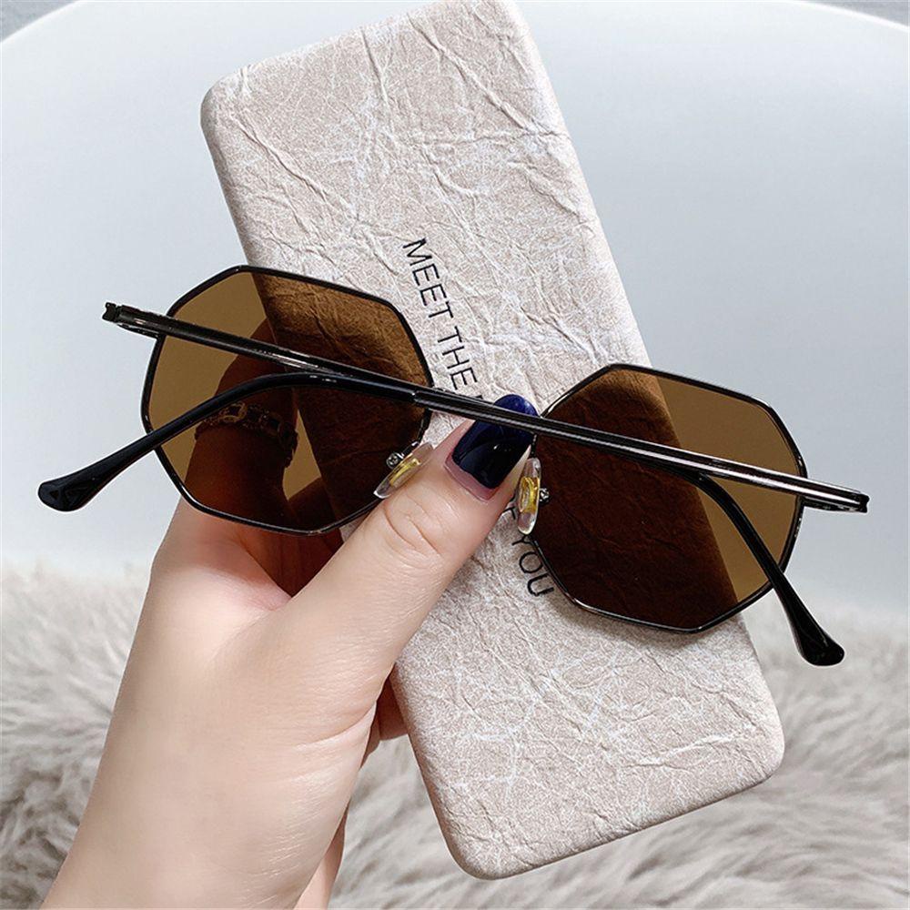 Lily Polygon Sunglasses Vintage Kacamata Matahari Aksesoris Fashion UV400 Protection Sunglasses Untuk Wanita