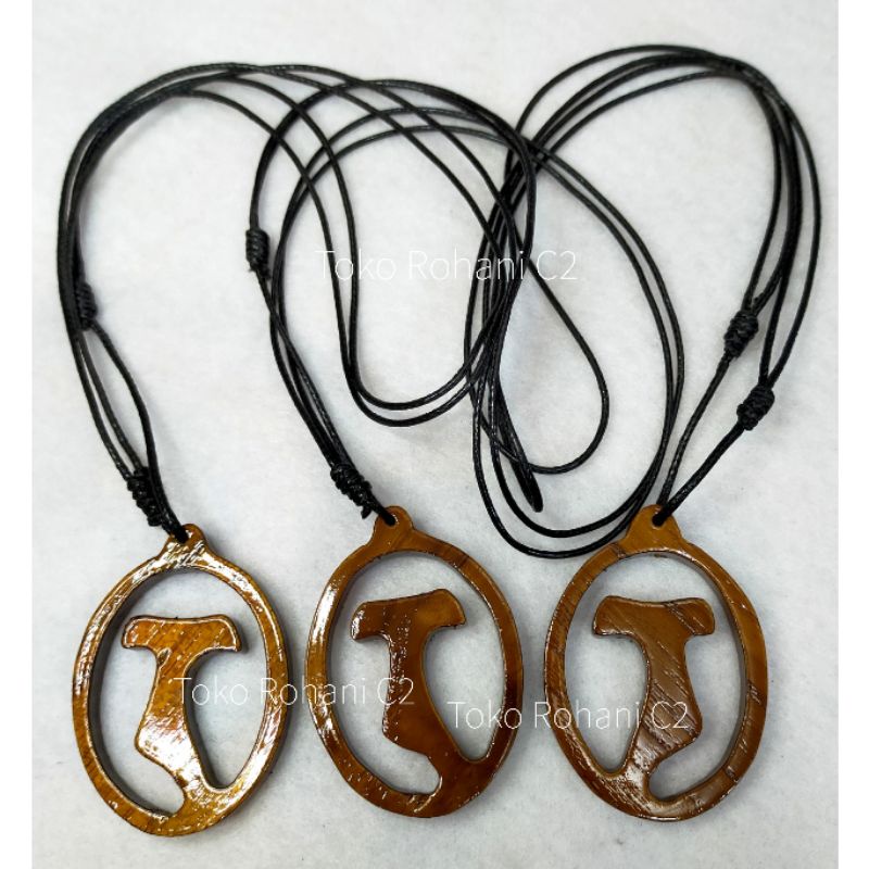 Kalung Tali Salib Tao Oval - Kalung Tao - Kalung Salib Tao - Kalung Rohani