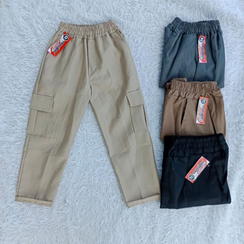 BAGGY PANTS CARGO ANAK TANGGUNG / CELANA CARGO ANAK PEREMPUAN / BAGGY PANTS ANAK