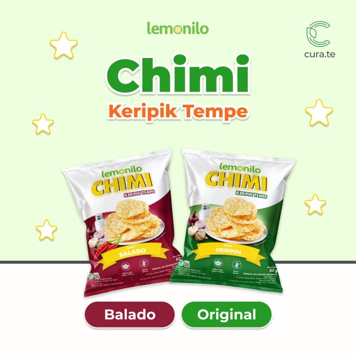 

504Omekho Lemonilo Chimi Keripik Tempe 40Gr | Snack Cemilan Kripik Diet Sehat - Balado Jy60Jhh