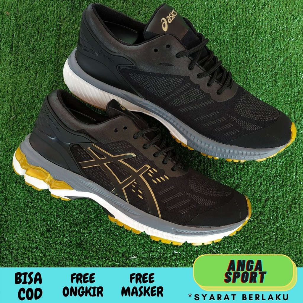 SEPATU PRIA BADMINTON OLAHRAGA KEKINIAN HITAM GOLD TERLARIS / SEPATU LARI KEREN / SEPATU SPORT VOLLY TERMURAH / SEPATU JOGGING COWOK IMPORT