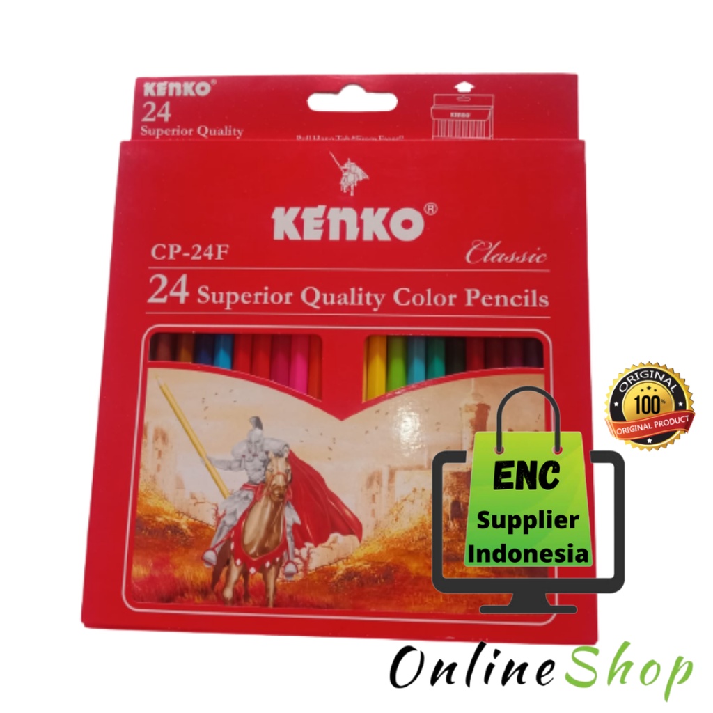 

KENKO pensil color cp24f panjang classic cp-24f 24w cp 24f 24 warna colour per set - enc.sup