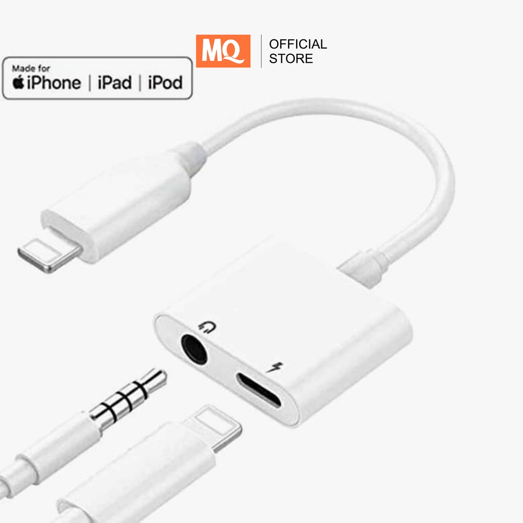 MQ Kabel Adapter Konektor Jack 3.5mm untuk Lightning