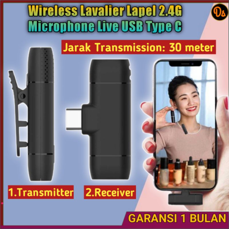 PROMO ORIGINAL Mic Eksternal HP Wireless Lavalier Microphone Live USB Type C M9 Mic HP mic bluetooth hp mic handphone mic untuk hp mic external hp mic clip on wireless hp microphone wireless hp mic untuk hp mic handphone TaffSTUDIO 7RSKB4BK