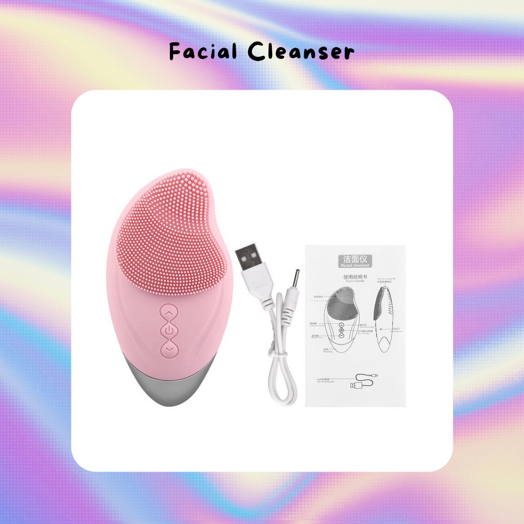 CkeyiN Electric Facial Cleansing Brush, Eye Massager with Heat Functio Sikat Wajah Alat Perawatan Wajah Alat Pembersih Wajah Elektrik