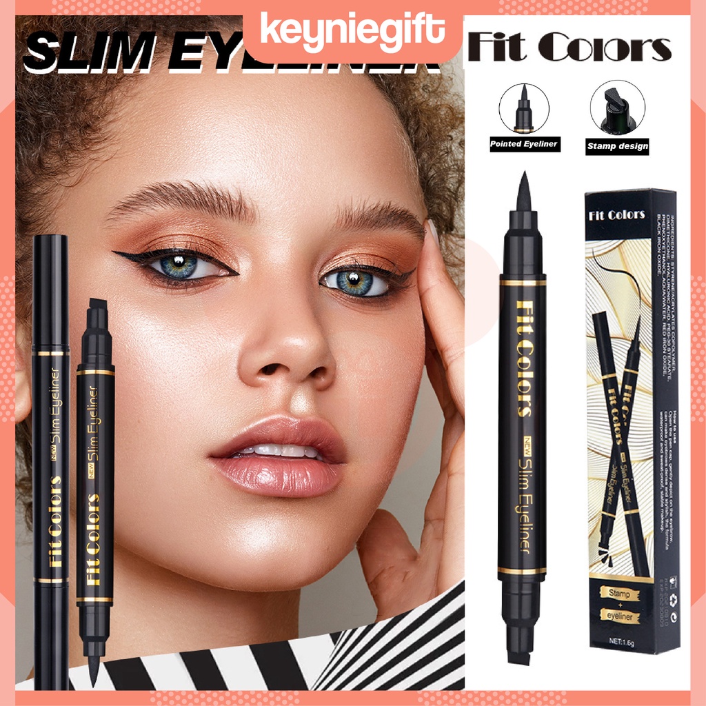 Fit Colors Eyeliner Stamp Double Head 2 Sisi Stempel Wing FC004