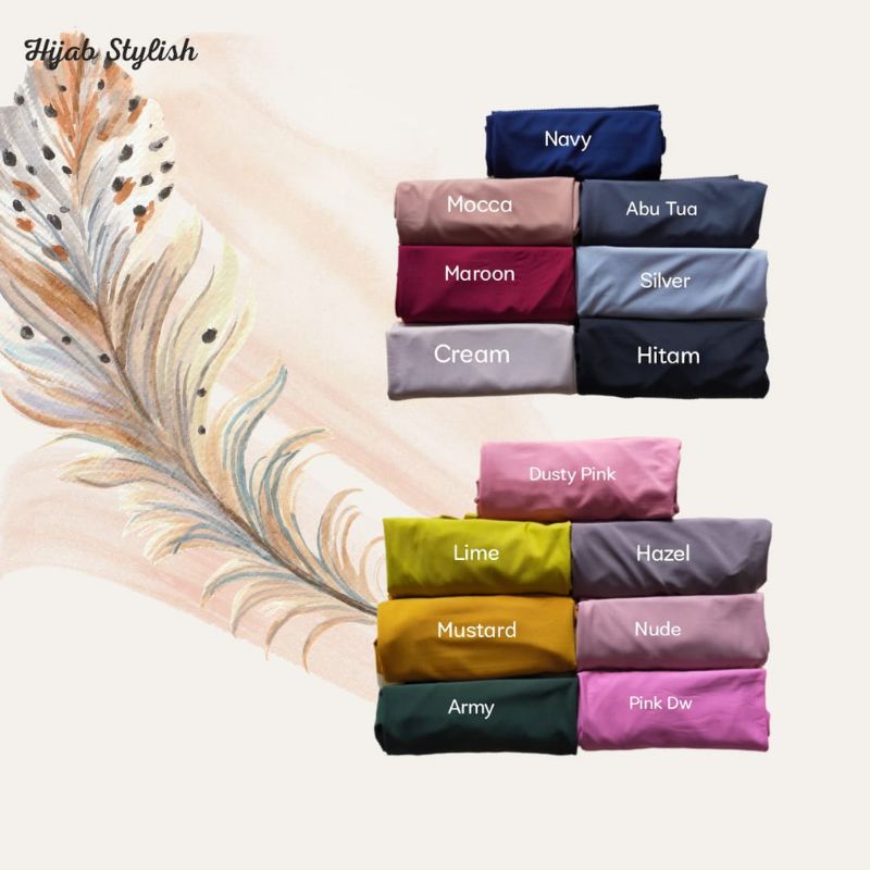 Hijab Bergo Jersey Tali Instan - Hijab Bergo Jersey Premium - Hijab Bergo Premium - Hijab Khimar