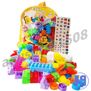 LEGO BLOCK TAS - MAINAN EDUKASI EDUKATIF