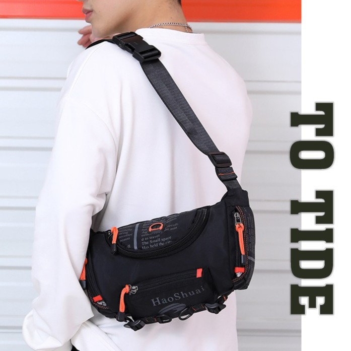 Tas Selempang Pria Tas Kanvas Tas Sling Bag HAOSHUAI ORI 100% - (HSCC)