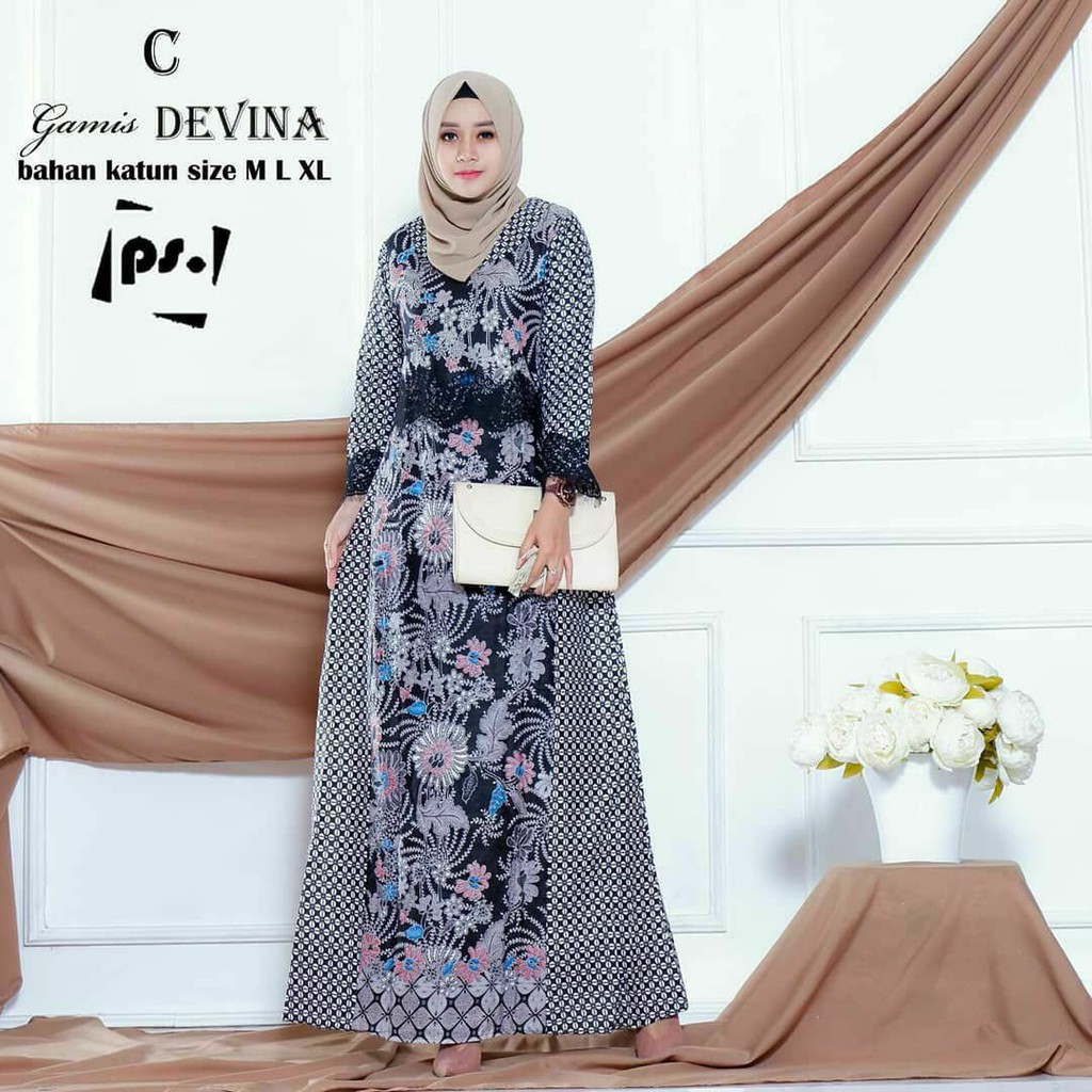  Baju  Gamis  Wanita  Terbaru Shopee  Jilbab Voal