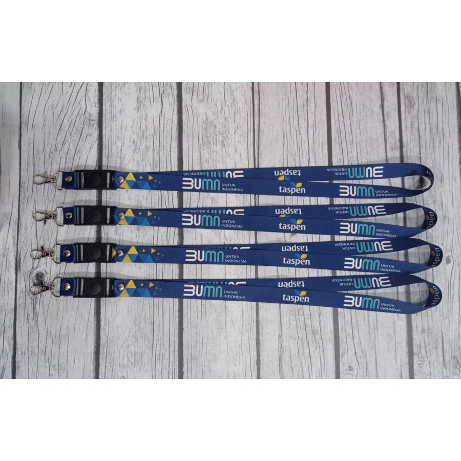 

Lanyard Taspen BUMN / Lanyard BUMN Taspen Full Desain Printing NSS