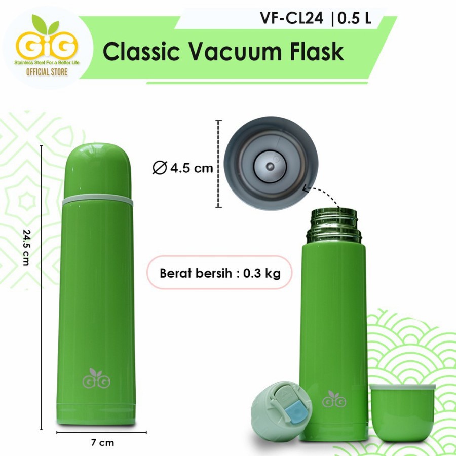 BOSU377 GIG BABY CLASSIC VACUUM FLASK TERMOS MINUM 500 ML