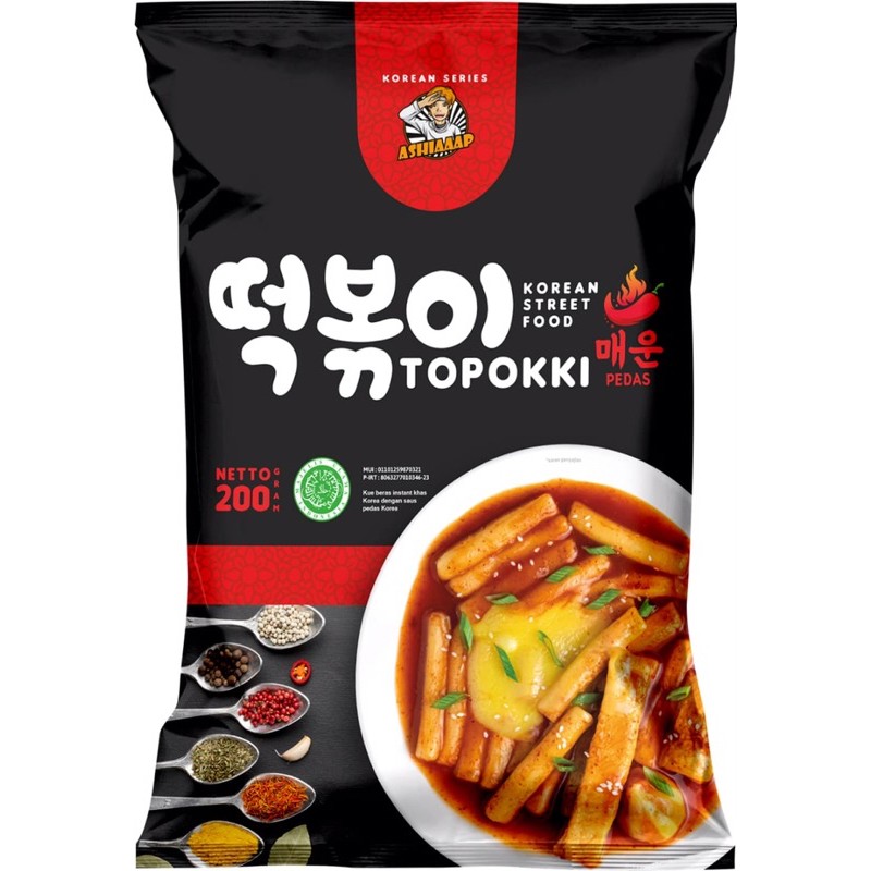 

ASHIAAAP TOPOKKI 200 Gram | ASHIAAAP TOPOKKI | TOPPOKI | HALAL FOOD | ASHIAAAP TOPOKKI | KOREAN FOOD