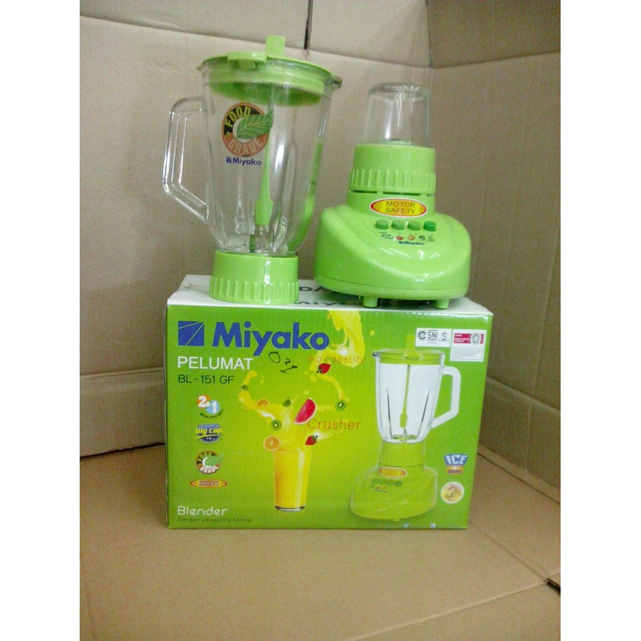 Miyako Bl 151gf Blender Gelas Kaca Beling 2in1 151 Gf Shopee Indonesia