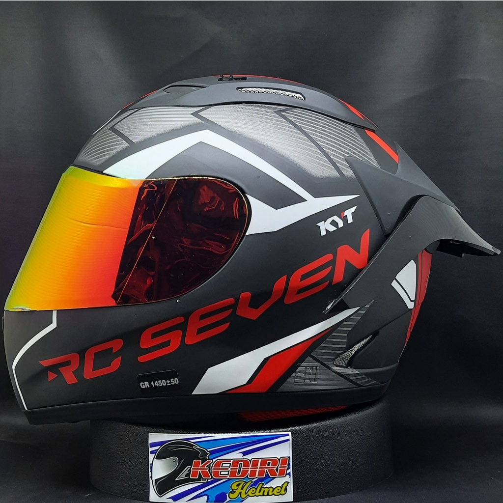 Helm KYT RC 7 SEVEN Seri 18 original rc7-Paket doff ird red
