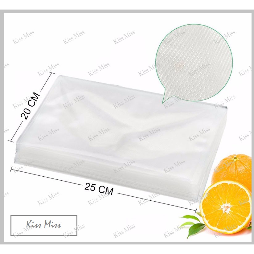 Plastik Vacuum Bag Embossed / 20x25cm / Vakum Sealer / Vacum / Plastik makanan / vakum / emboss