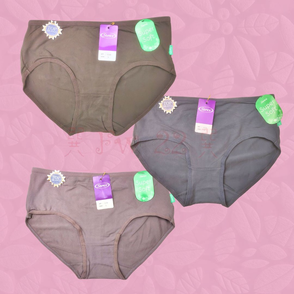 Celana Dalam Wanita Sorex 1239 CD Wanita Ukuran Midi dengan Bahan Katun Super Soft