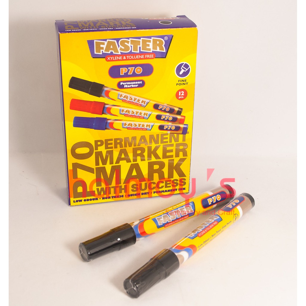 

SPIDOL PERMANEN MARKER FASTER P 70 WARNA HITAM