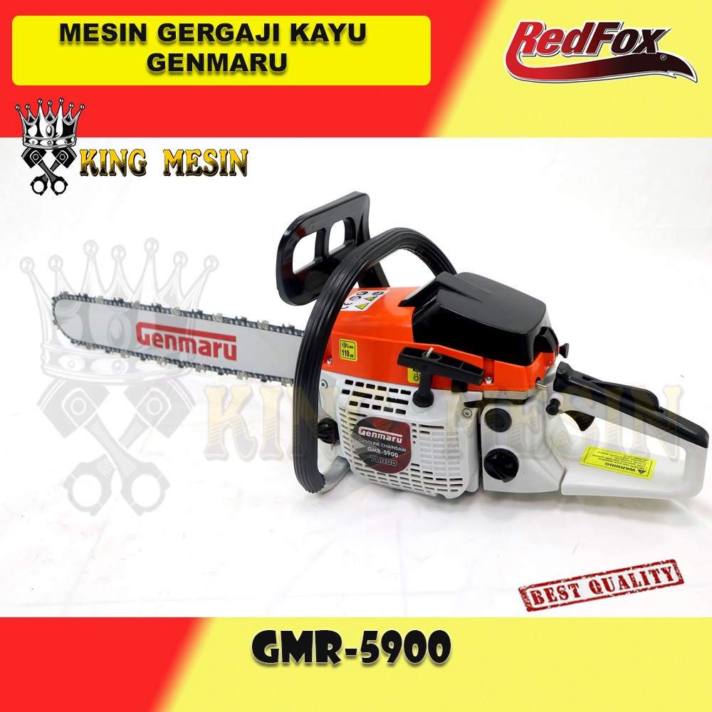 MESIN CHAINSAW 2 TAK GENMARU GERGAJI POTONG KAYU HARD NOSE BAR 22 KUALITAS TERBAIK